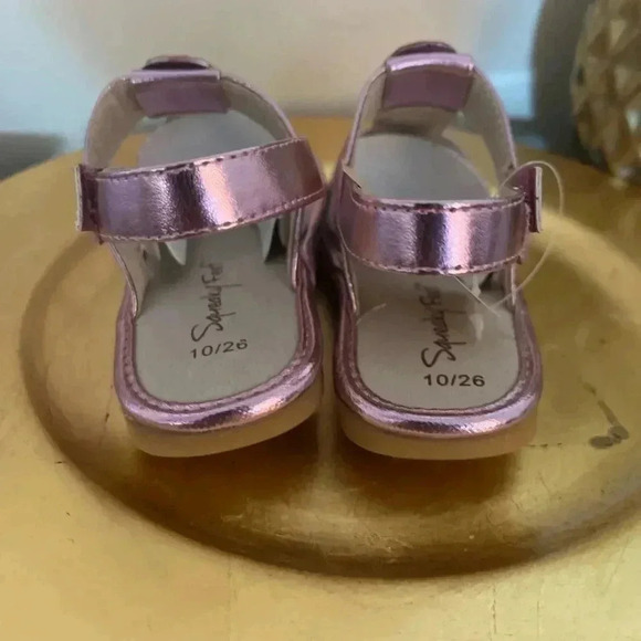 SQUEAKY FEET PINK & BLING SANDALS NIB SIZE 10 - Picture 4 of 9
